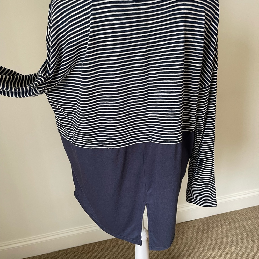 Stevie Hender - Navy and White Striped Top - Size M - Picture 6 of 9